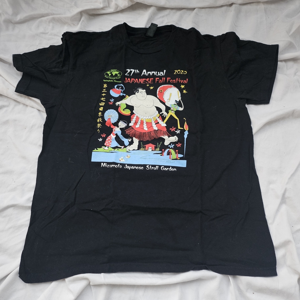 2023 Japanese Fall Festival White Local Event Heritage T-Shirt Large  Graphic